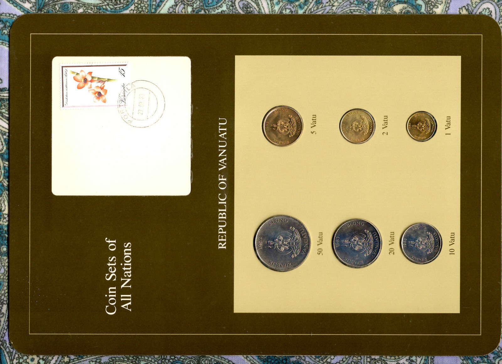 Coin Sets Of All Nations Vanuatu All 1983 Unc 50, 20, 10, 5, 2, 1 Vatu