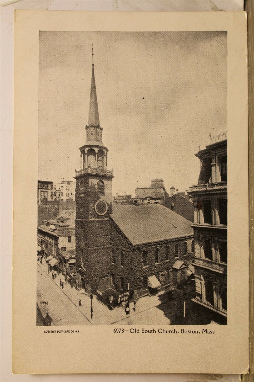 Massachusetts Ma Boston South Church Postcard Old Vintage Card View Standard Pc