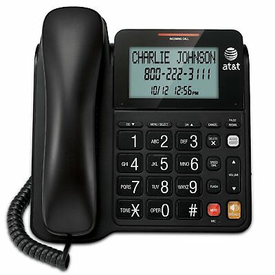At&t Cl2940 Corded Speakerphone With Large Display & Extra Large Buttons Black