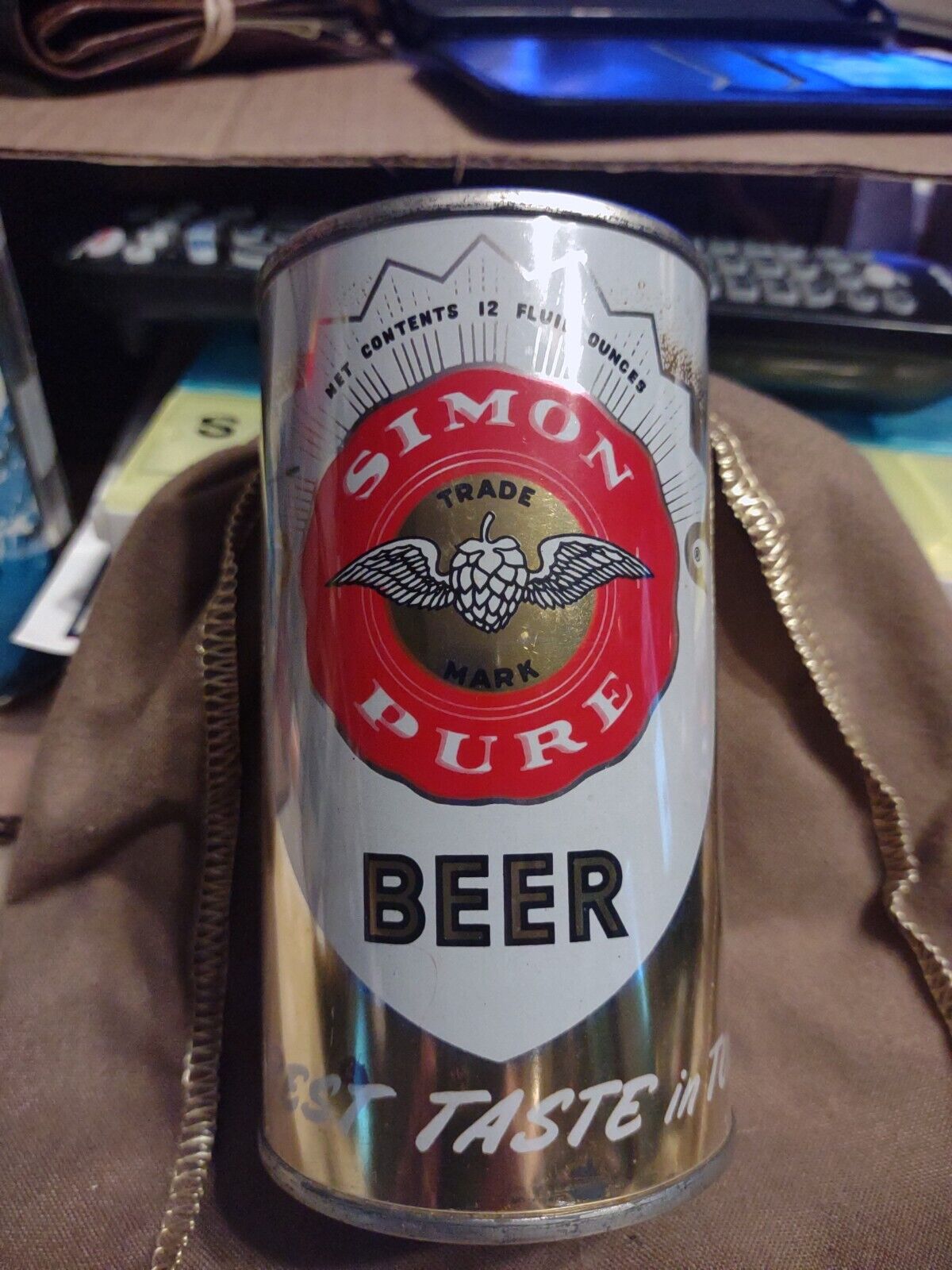 Simon Pure Beer , Bank Top Beer Can