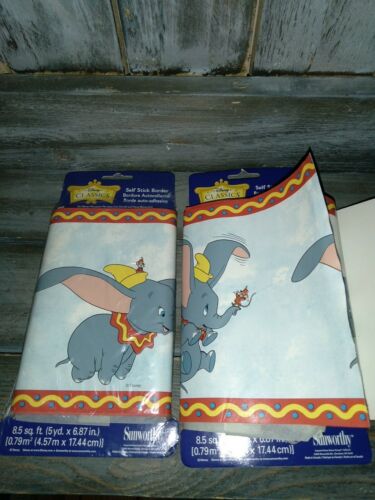Dumbo Circus Disney Wallpaper Border Baby Room Nursery Decoration Please Read