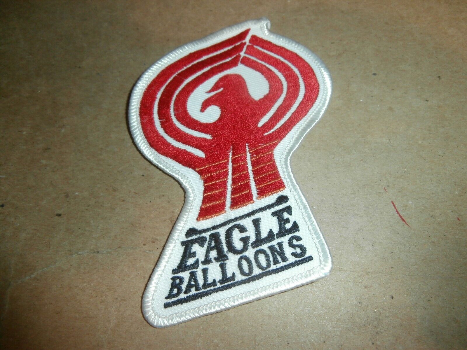 Vintage Embroidered Patch Eagle Hot Air Balloon