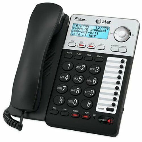 At&t Ml17929 2-line Corded Office Phone System W/ Caller Id/call Waiting, Black
