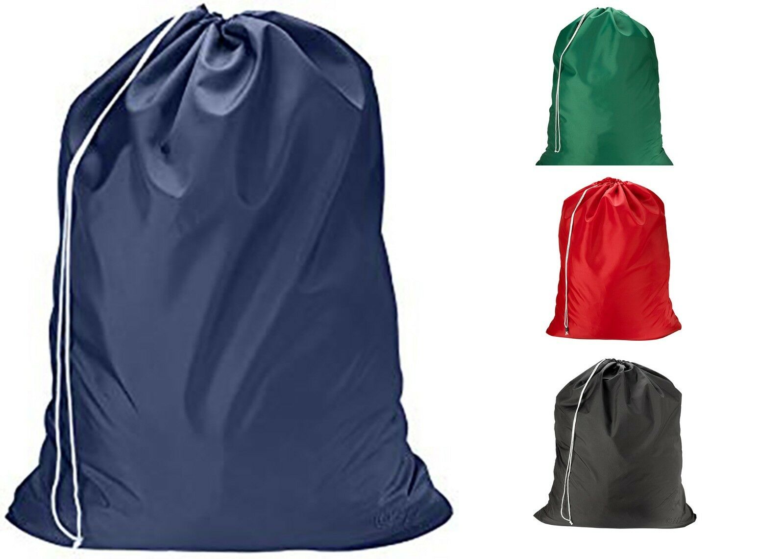 Heavy Duty Extra Large Nylon Laundry Bag Locking Drawstring Closure 30x40.