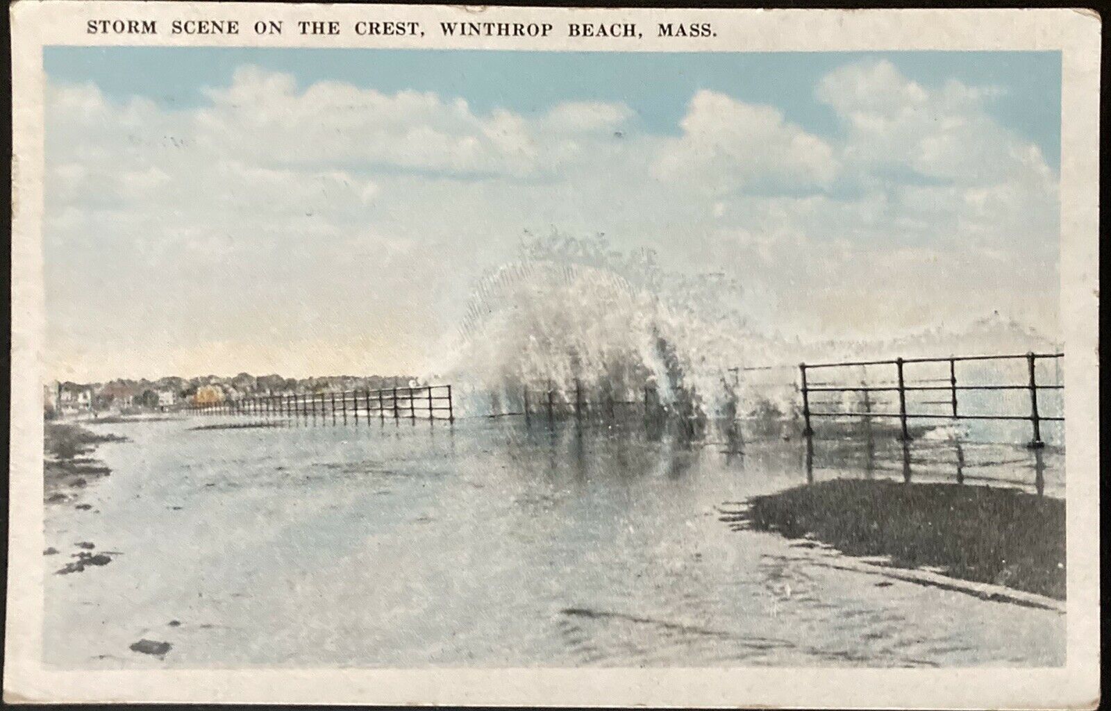 Winthrop, Mass. C.1922 Pc.(n7)~view Of Storm Crest On Winthrop Beach