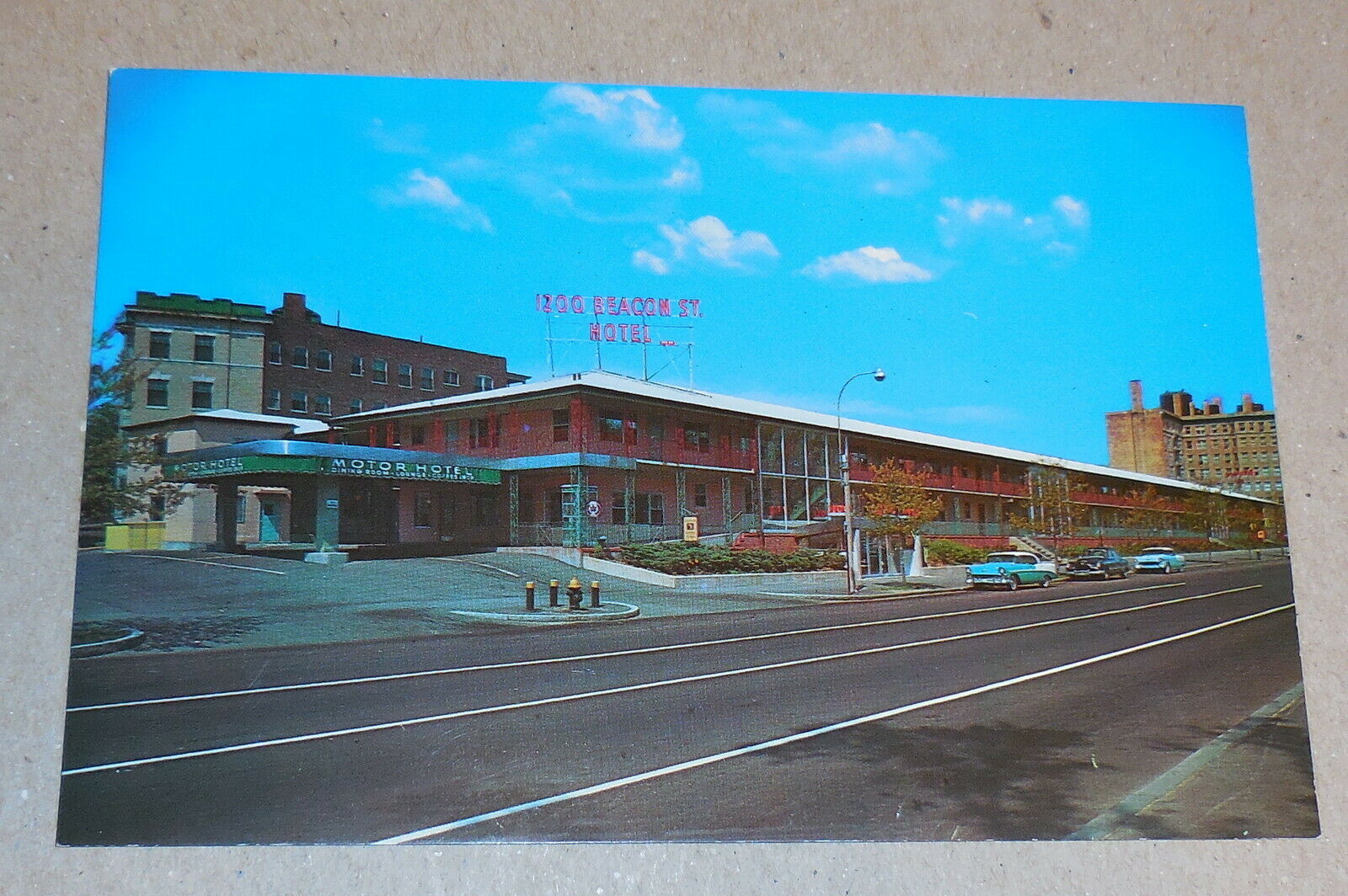 Vintage 1200 Beacon Street Hotel Brookline Massachusetts Postcard