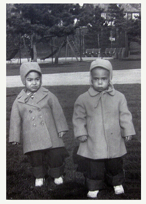 1946 Two Black Children  5 X 7 Original Photo