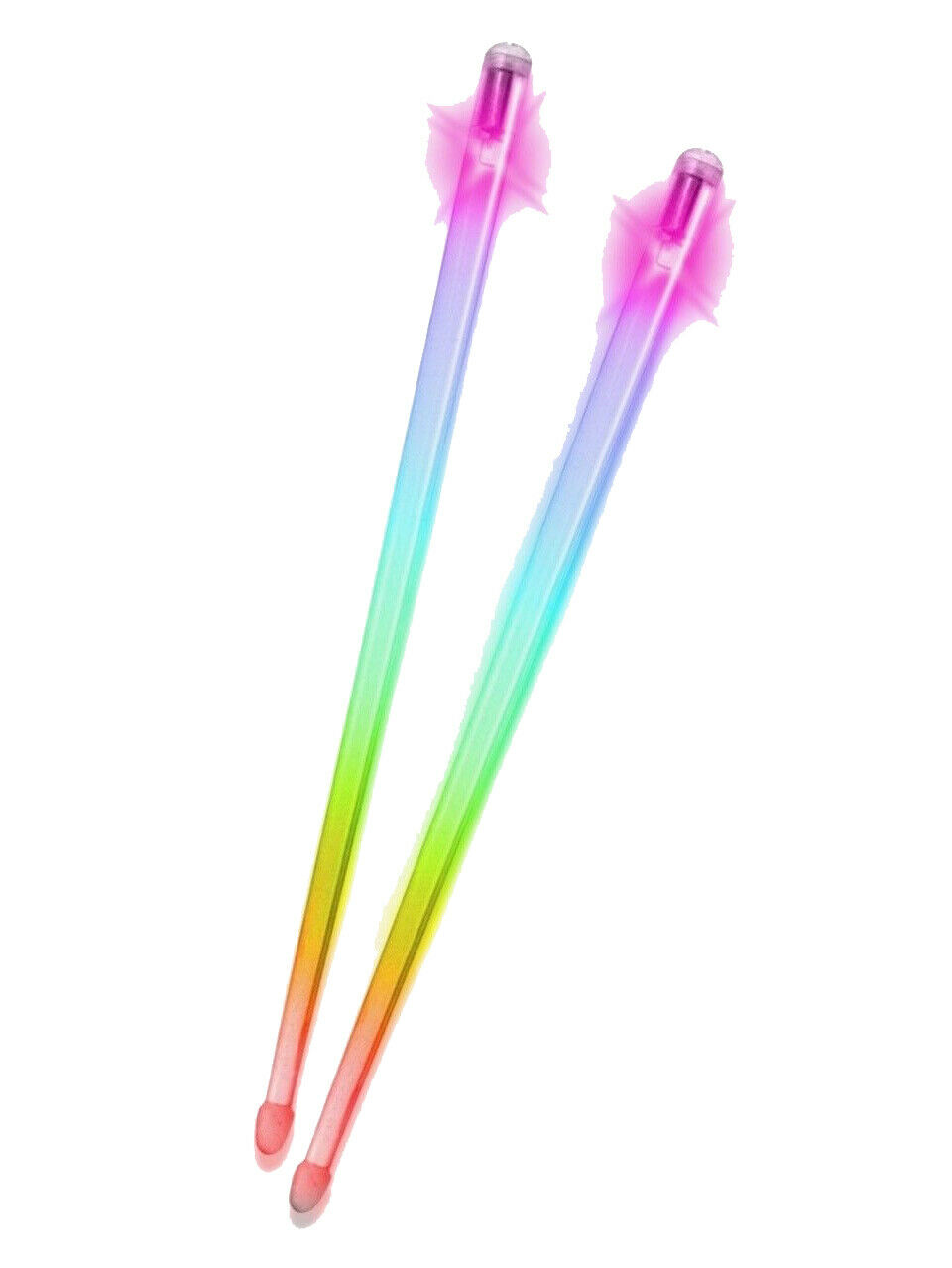 Firestix Light Up Lexan Drumsticks - 1 Pair - Color Changing (rainbow)