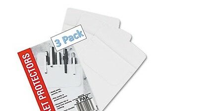 White Pocket Protectors, Safeguards Shirts, 3 Each
