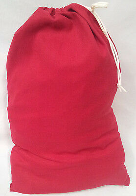 Heavy Duty 20x30 Canvas Laundry Bag  - Red  *****made In Usa*****