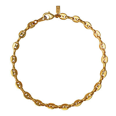 18k Gold Plated Gocciano Chain Anklet / Ankle Bracelet - Lifetime Warranty