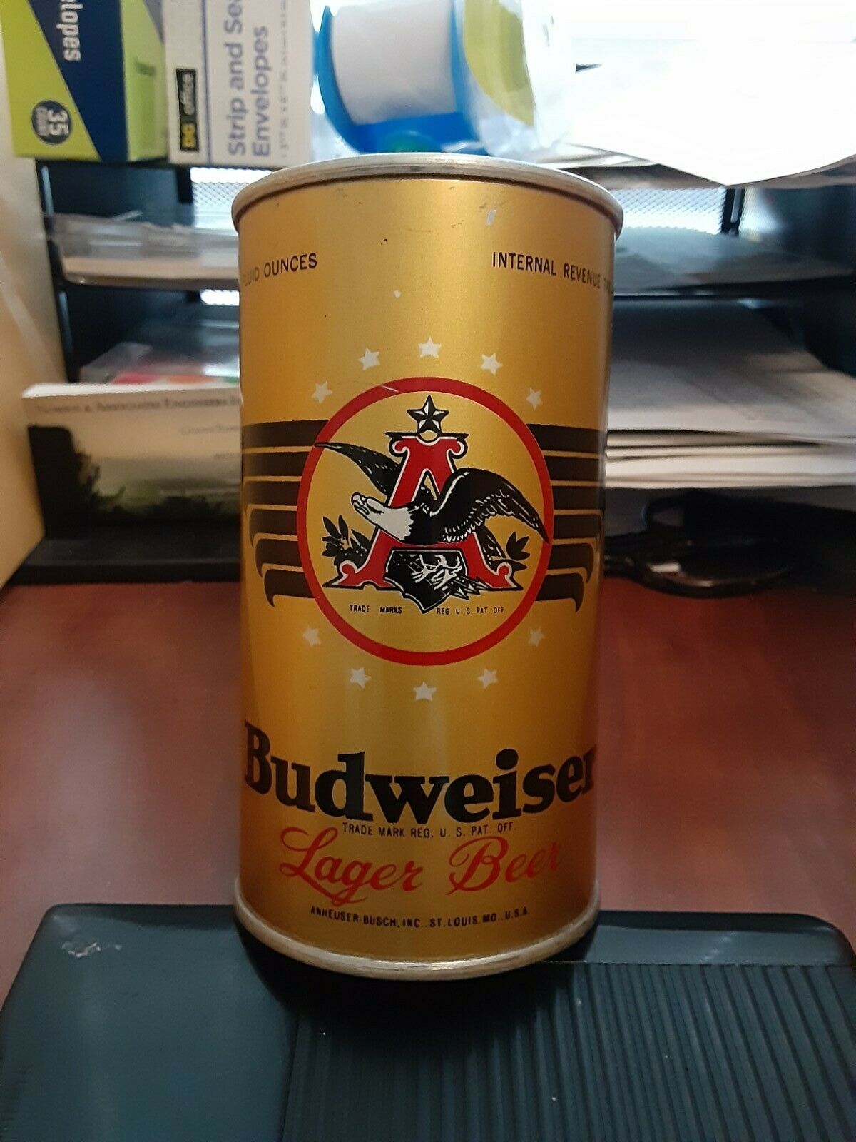 Budweiser Flat Top Beer (empty) Can, Oi, Irtp (very Nice)