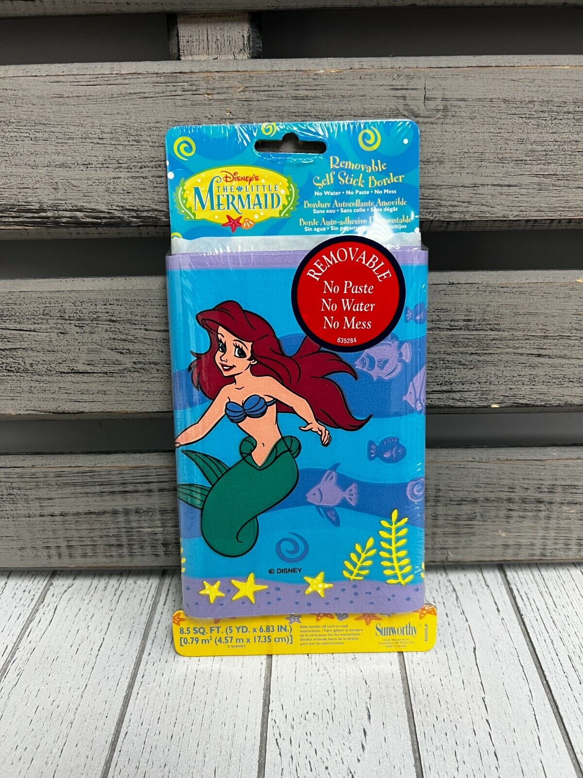 Disney's - The Little Mermaid Removable Self Stick Border 5yd X 6.83in