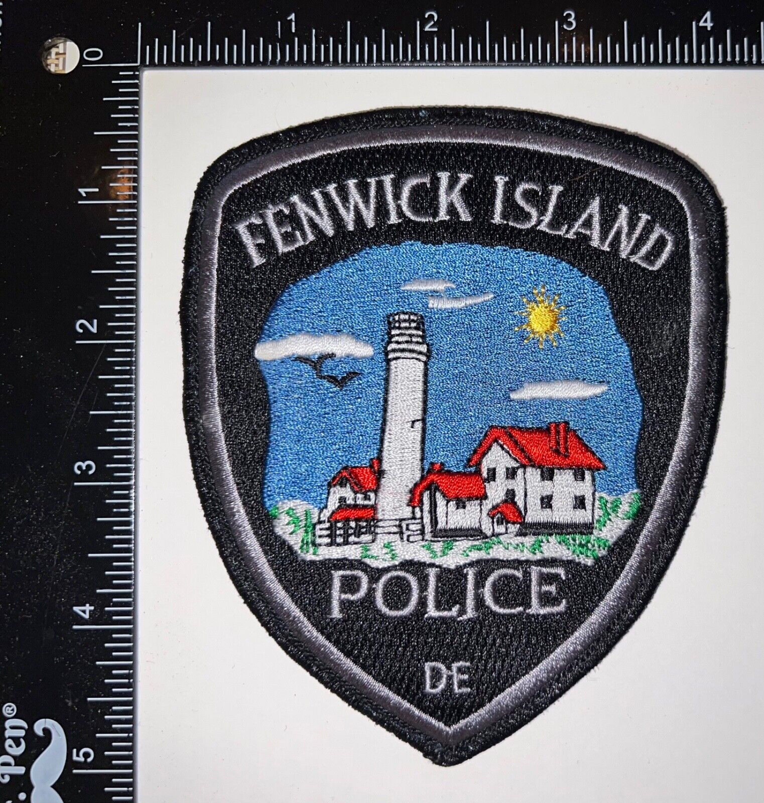 Vintage Obsolete Fenwick Island De Delaware Police Department Patch