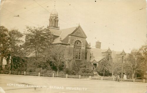Massachusetts, Ma, Cambridge, Hemenway Gymnasium, Harvard University Rppc 1911