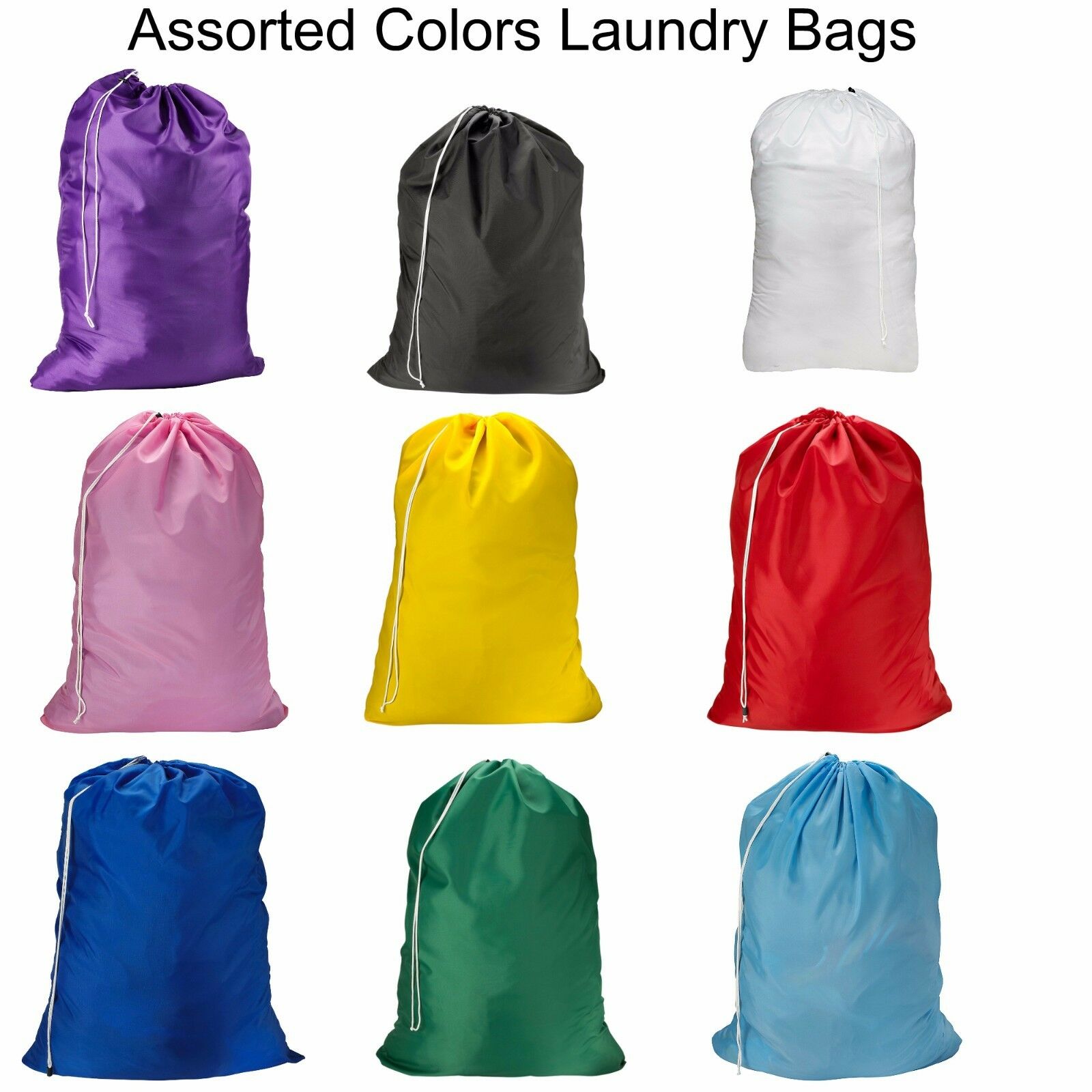 1,2,3 Pack  Laundry Bag Heavy Duty Large Jumbo Nylon 30 X 40 - Great For College