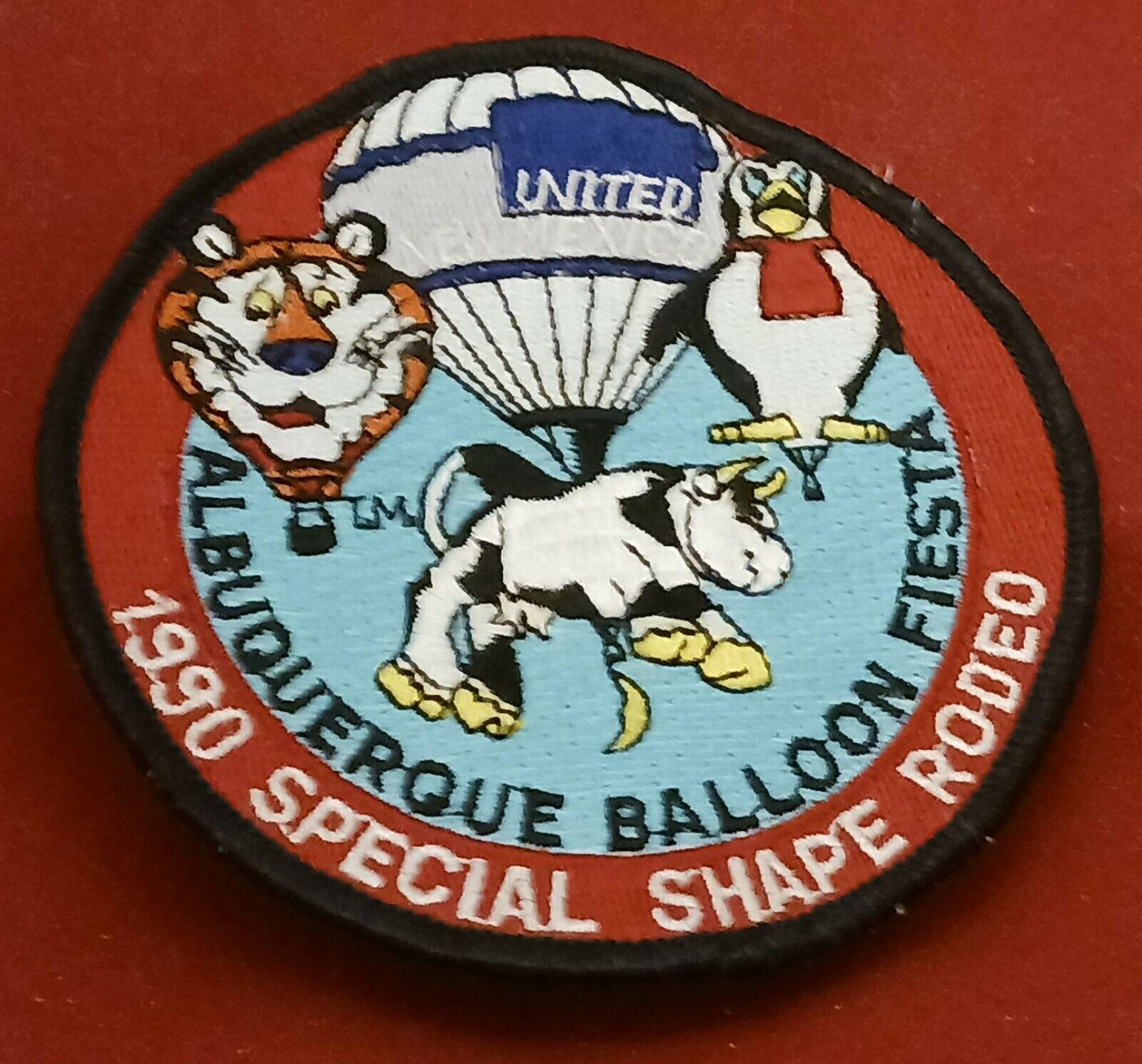 1990 Special Shape Rodeo Albuquerque Balloon Fiesta United Nm Balloon Patch