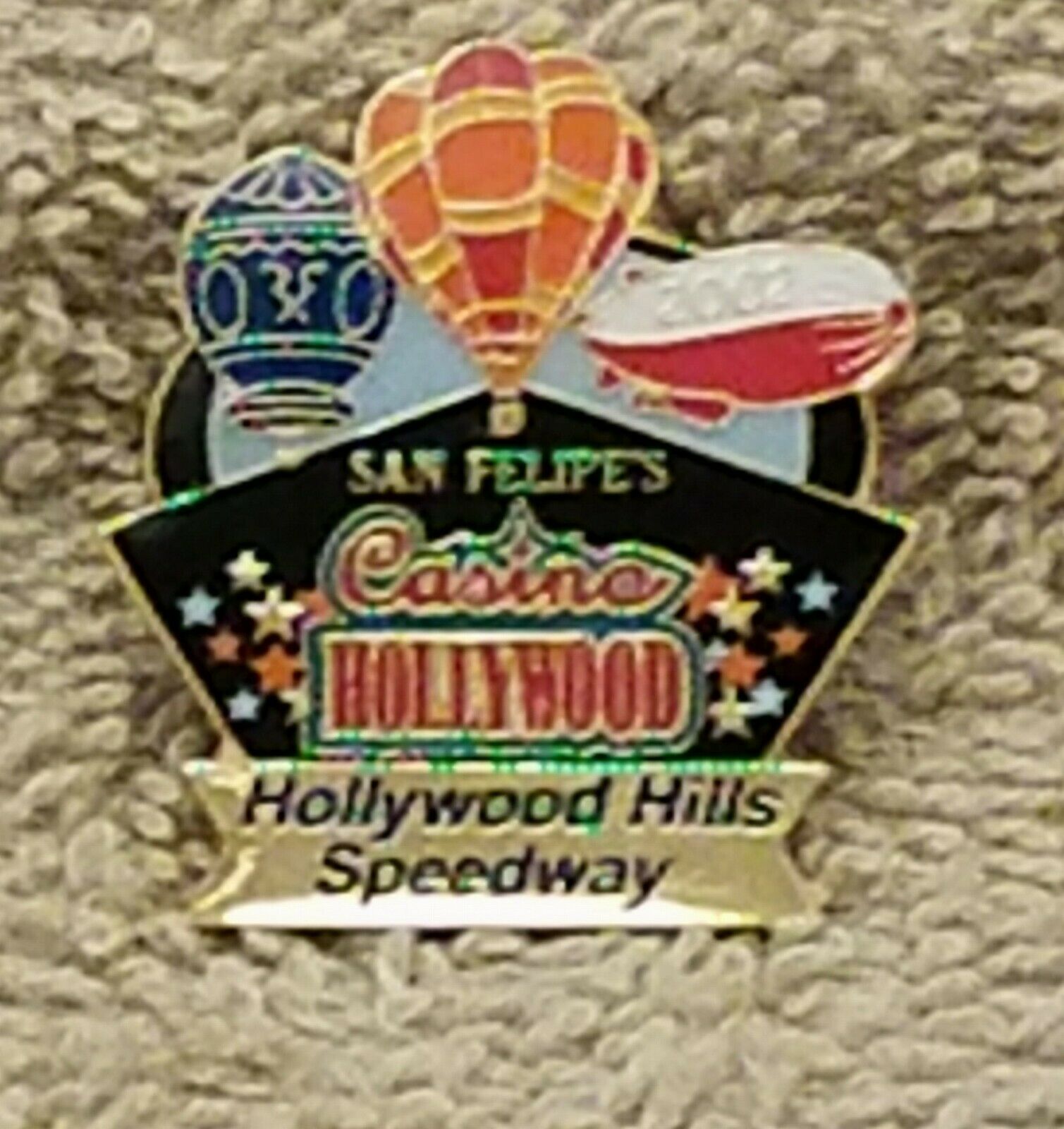 2002 San Felipe's Casino Hollywood - Hollywood Hills Speedway Balloon Pin