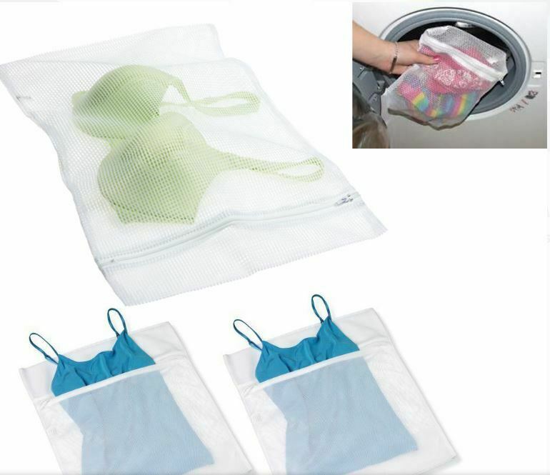 3 Mesh Lingerie Laundry Bags 9.5” X 15” Delicates, Panty Hose, Bras Wash Zipper