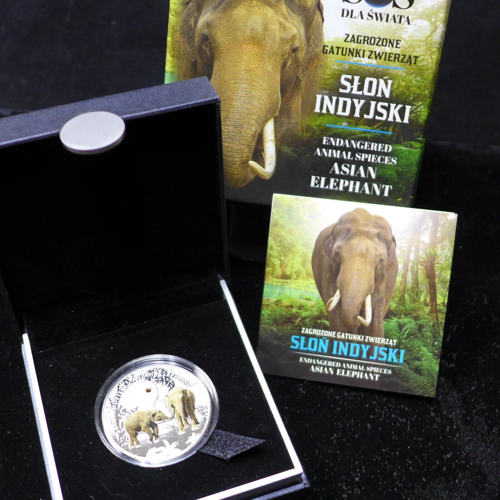 Niue 2016 $1.”asian Elephant" Endangered Animal Species Silver Proof Mintage 999