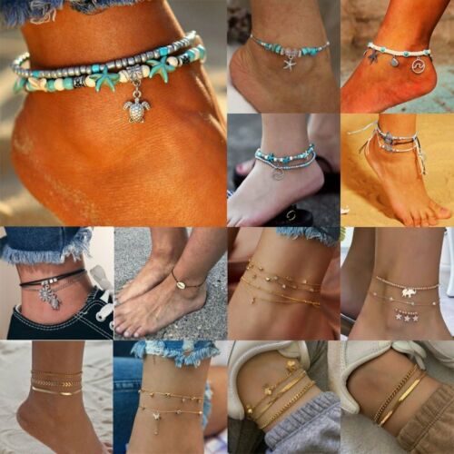 Fashion Ankle Bracelet Anklet Chain Foot Beach Sandal Jewelry Women Girl's Gift