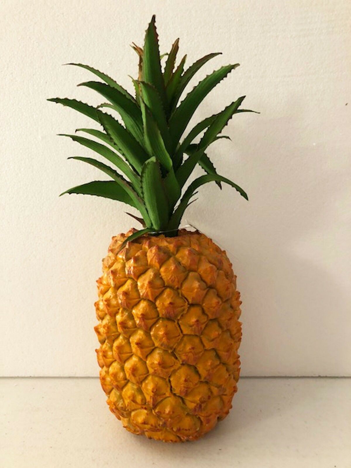 Artificial Large Pineapple Decor Fake Fruit Realistic Life Size Pineapple 11"